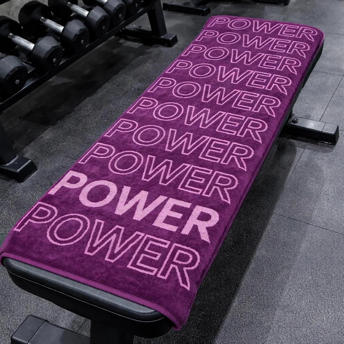 Cawö Fitness & Gym Handtuch 6293 Farbe 88 purple Power 50x130