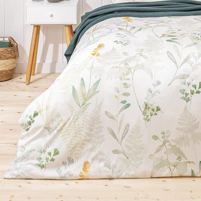 Estella Interlock Jersey Bettwäsche Visby 6295-530 Blumen Grün 135x200