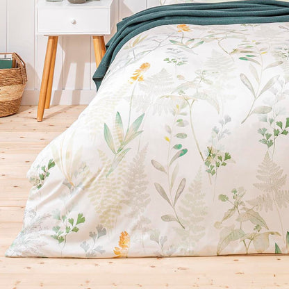Estella Interlock Jersey Bettwäsche Visby 6295-530 Blumen Grün 135x200
