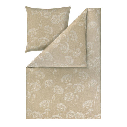 Estella Interlock Jersey Bettwäsche Anja 6345-180 sand Blumen 135x200