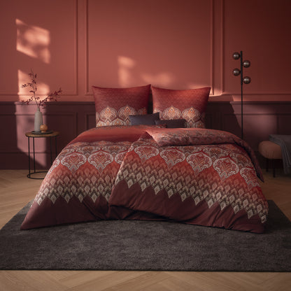 Estella Interlock Jersey Bettwäsche Sophia 6347-420 Burgund 135x200