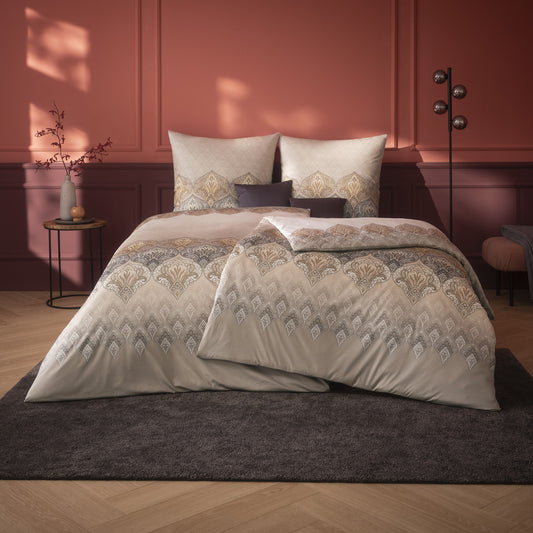 Estella Interlock Jersey Bettwäsche Sophia 6347-800 Kiesel 135x200