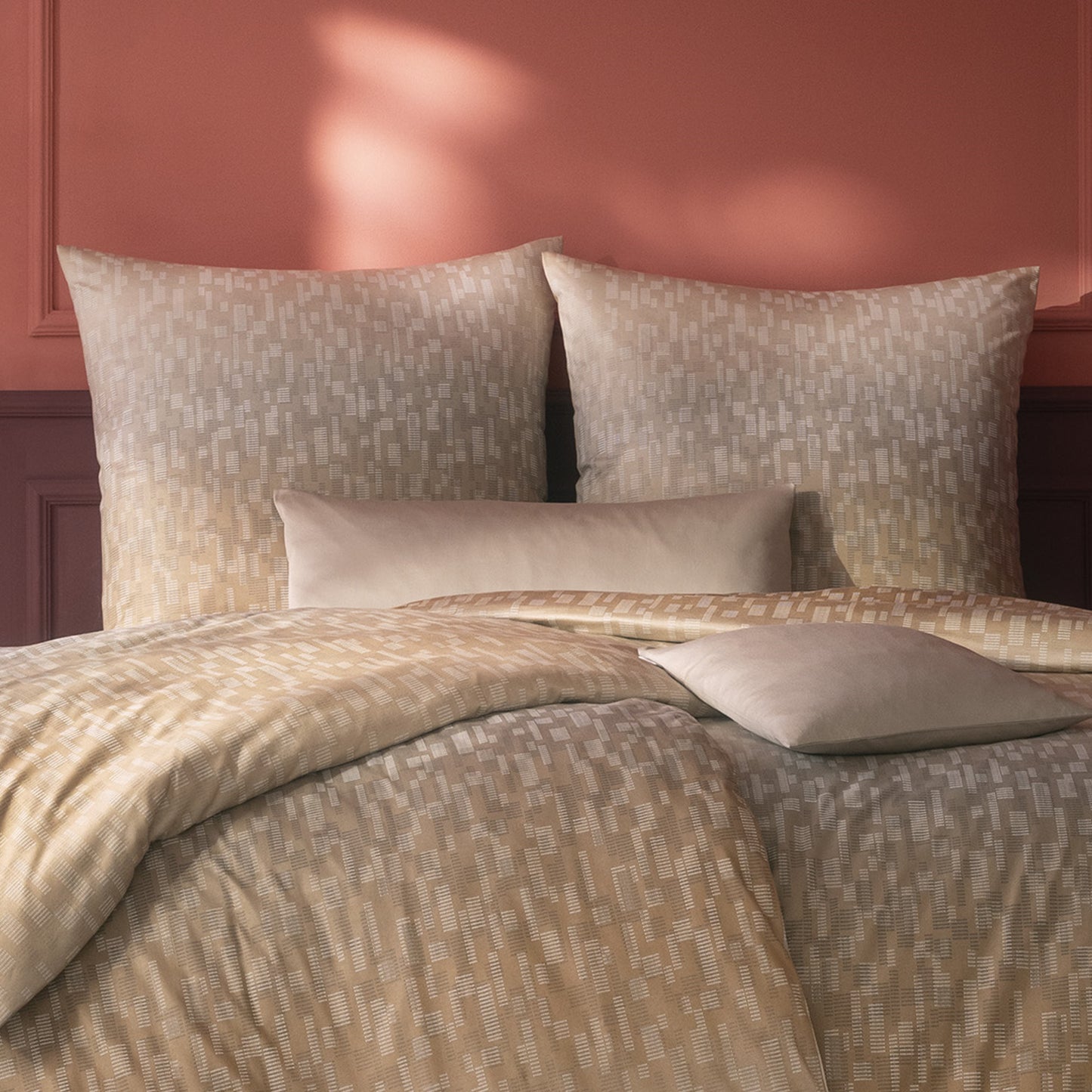 Estella Interlock Jersey Bettwäsche Viktor 6369-320 Karamel 135x200