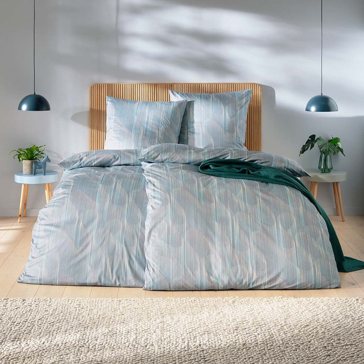 Estella Interlock Jersey Bettwäsche Leon 6390-840 graphit 135x200