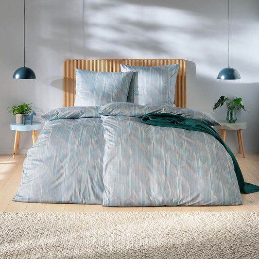 Estella Interlock Jersey Bettwäsche Leon 6390-840 graphit 135x200