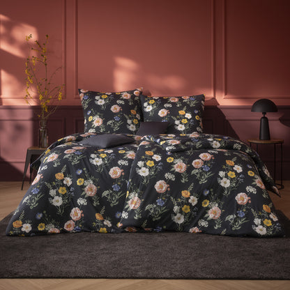 Estella Interlock Jersey Bettwäsche Fiona 6397-710 Blumen Gelb 135x200