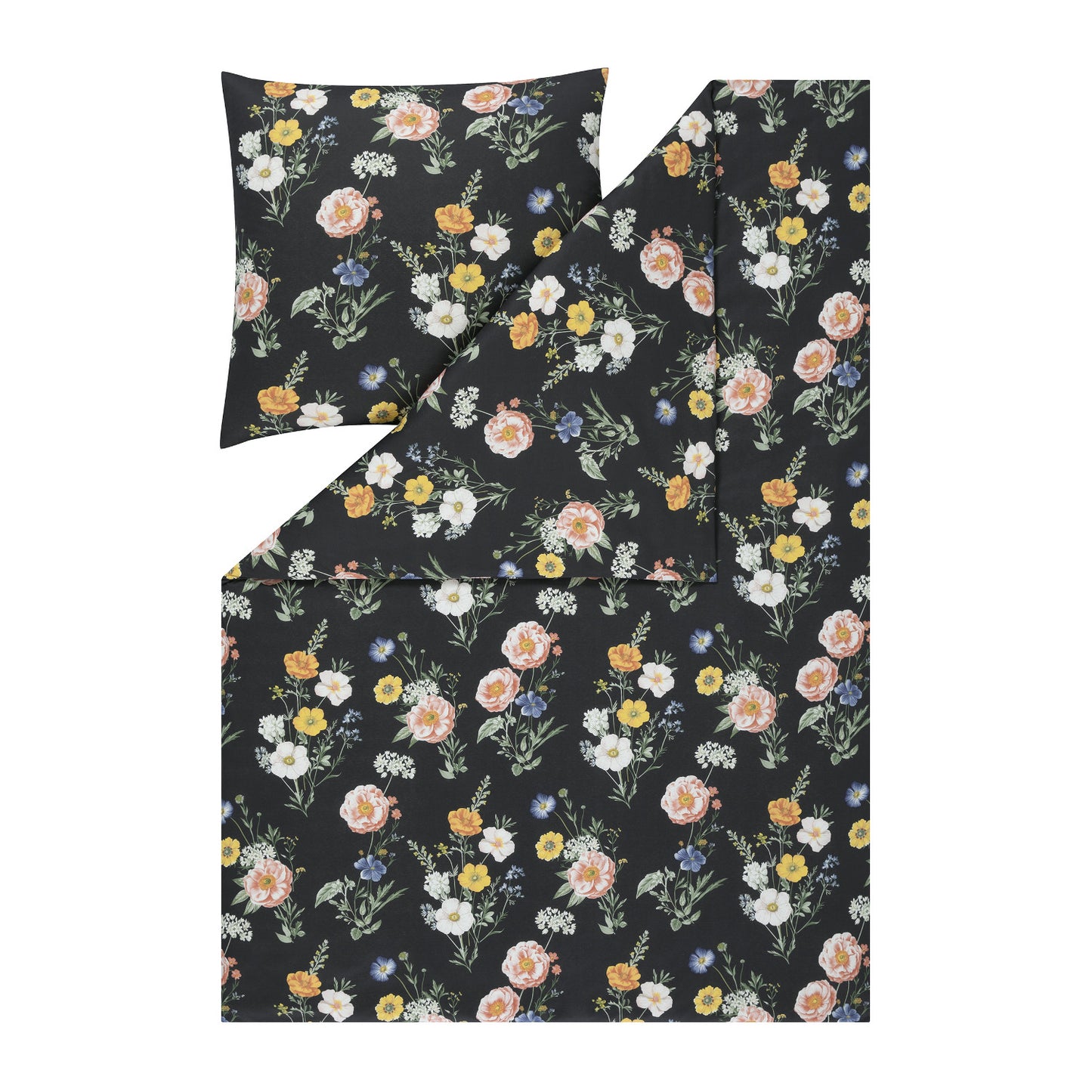 Estella Interlock Jersey Bettwäsche Fiona 6397-710 Blumen Gelb 135x200