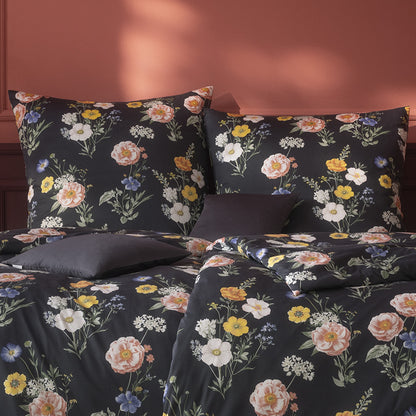 Estella Interlock Jersey Bettwäsche Fiona 6397-710 Blumen Gelb 135x200