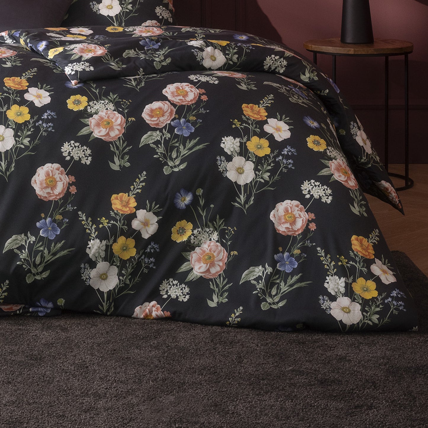 Estella Interlock Jersey Bettwäsche Fiona 6397-710 Blumen Gelb 135x200