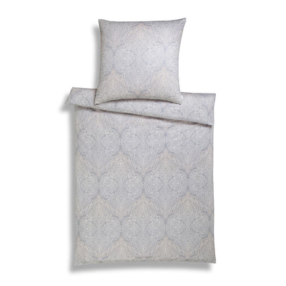 Estella Interlock Jersey Bettwäsche 6422-820 silber Ornamente 135x200