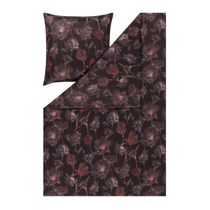 Estella Interlock Jersey Bettwäsche Zoe 6503-405 Vino Blumen 135x200