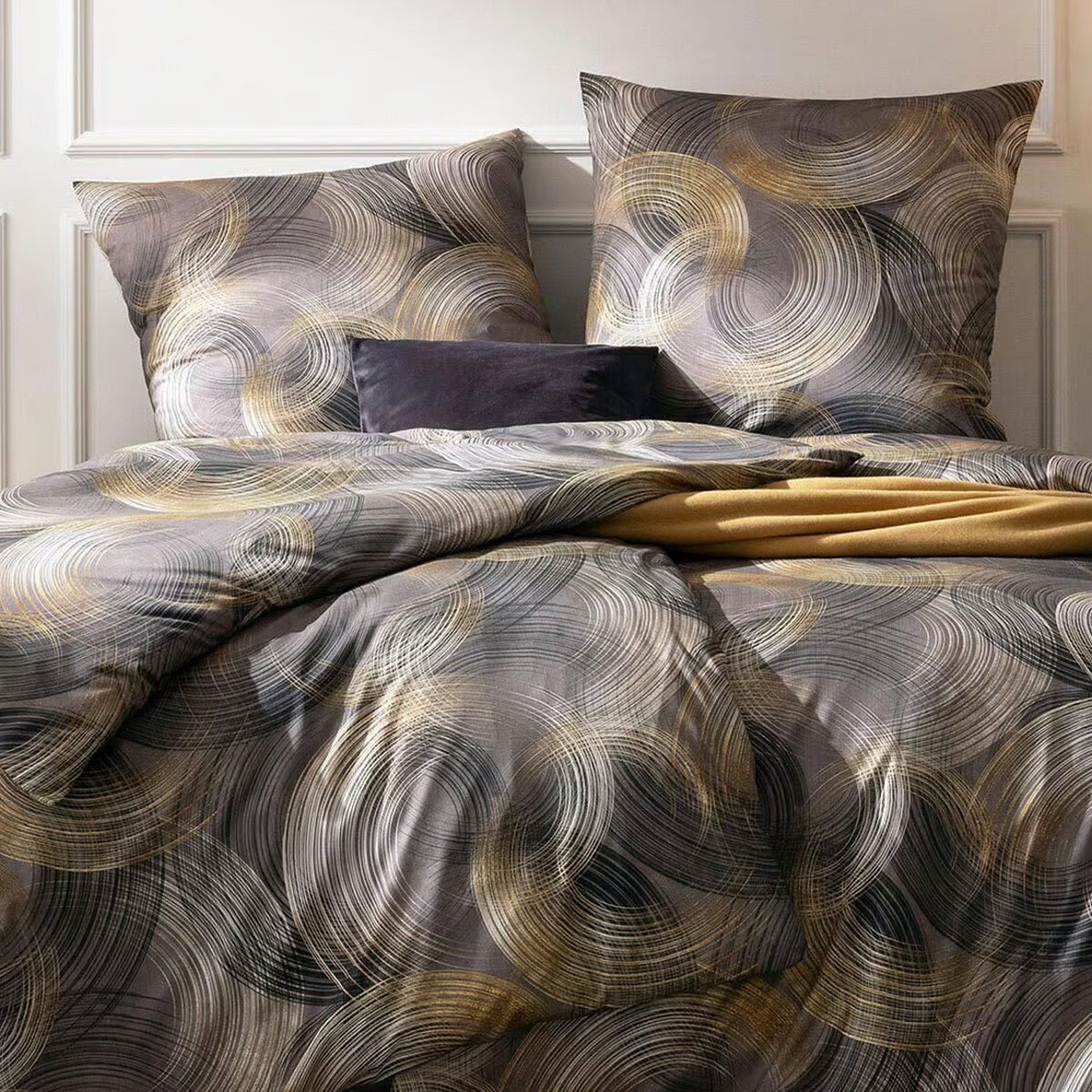 Estella Interlock Jersey Bettwäsche Toni 6505-920 anthrazit 155x220