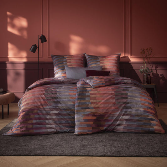 Estella Interlock Jersey Bettwäsche Auri 6511-395 Abendrot 135x200