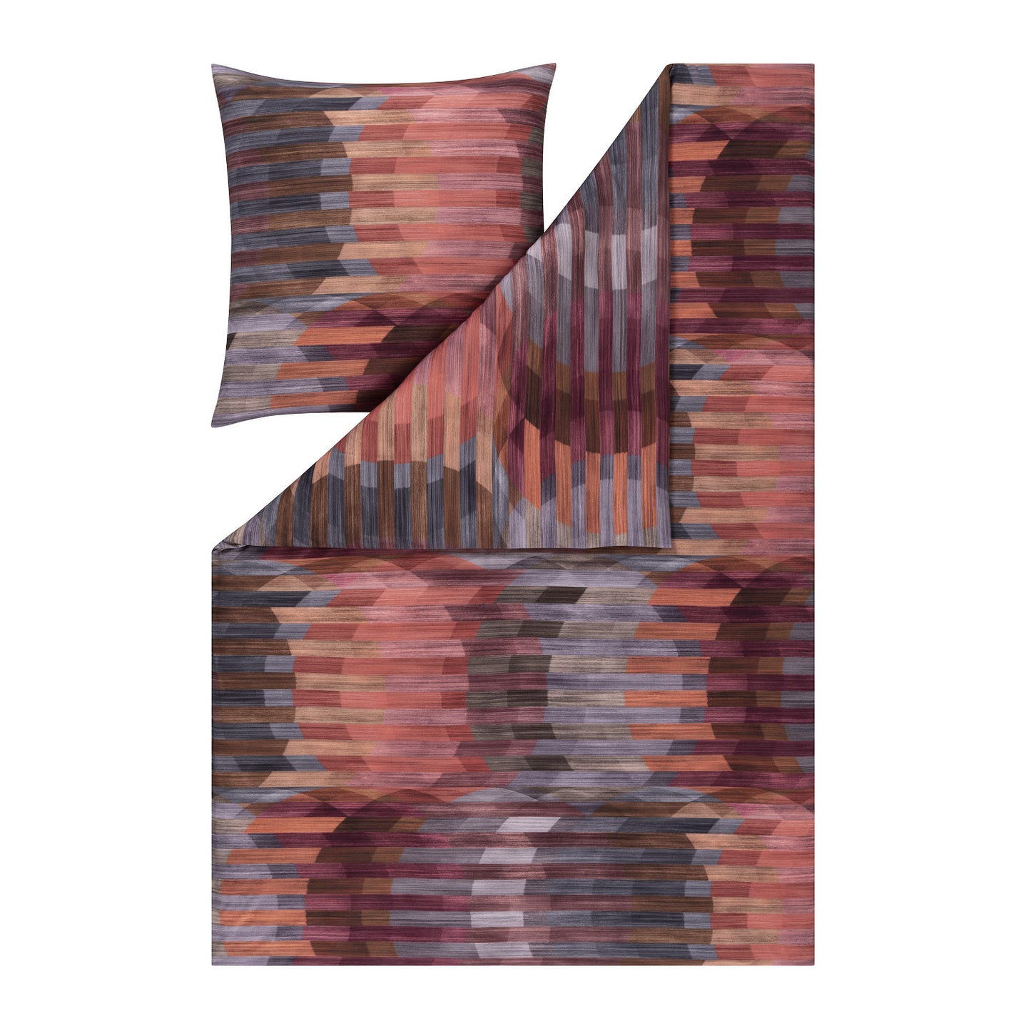 Estella Interlock Jersey Bettwäsche Auri 6511-395 Abendrot 135x200