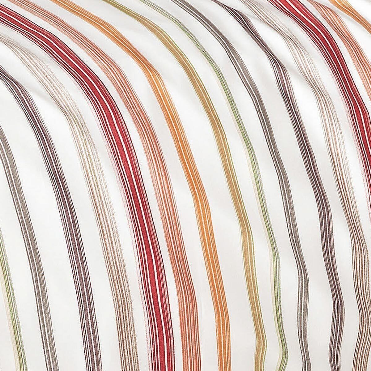 Janine Mako Satin Bettwäsche Palermo 31127-04 bunt Streifen 135x200