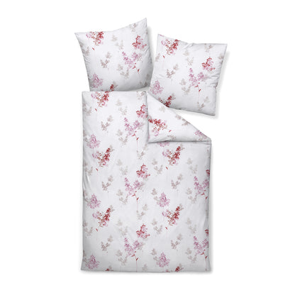 Janine Feinbiber Bettwäsche Davos 65172-01 Sträucher Magenta 135x200