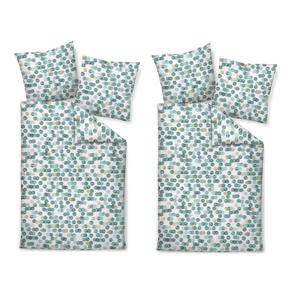 4 tlg. Janine Feinbiber Bettwäsche Davos 65176-06 Punkte 135x200