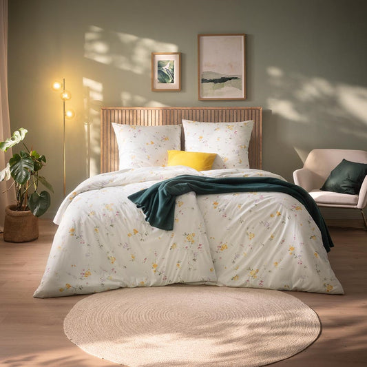 Estella Interlock Jersey Bettwäsche Cassandra 6528-360 orange 135x200