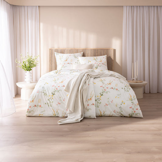 Estella Interlock Jersey Bettwäsche Tanja 6531-710 gelb floral 135x200