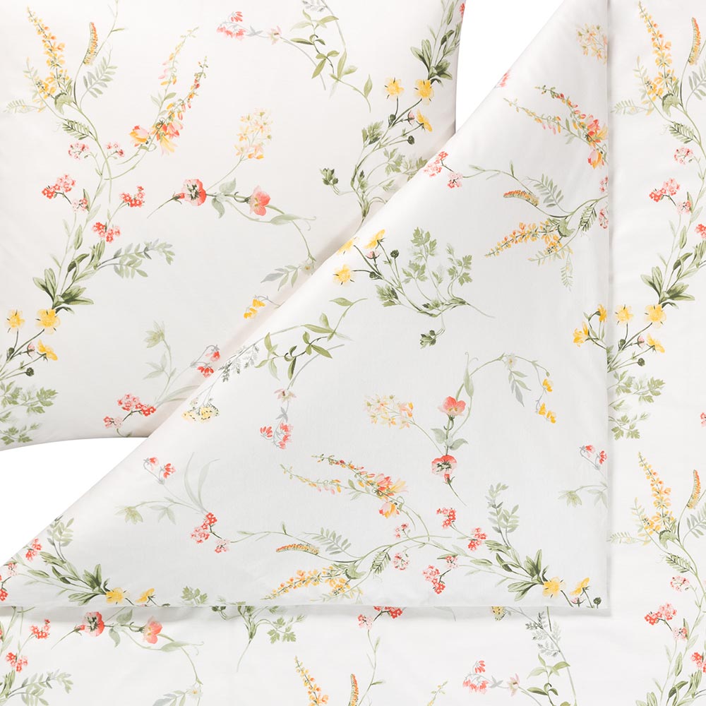 Estella Interlock Jersey Bettwäsche Tanja 6531-710 gelb floral 135x200