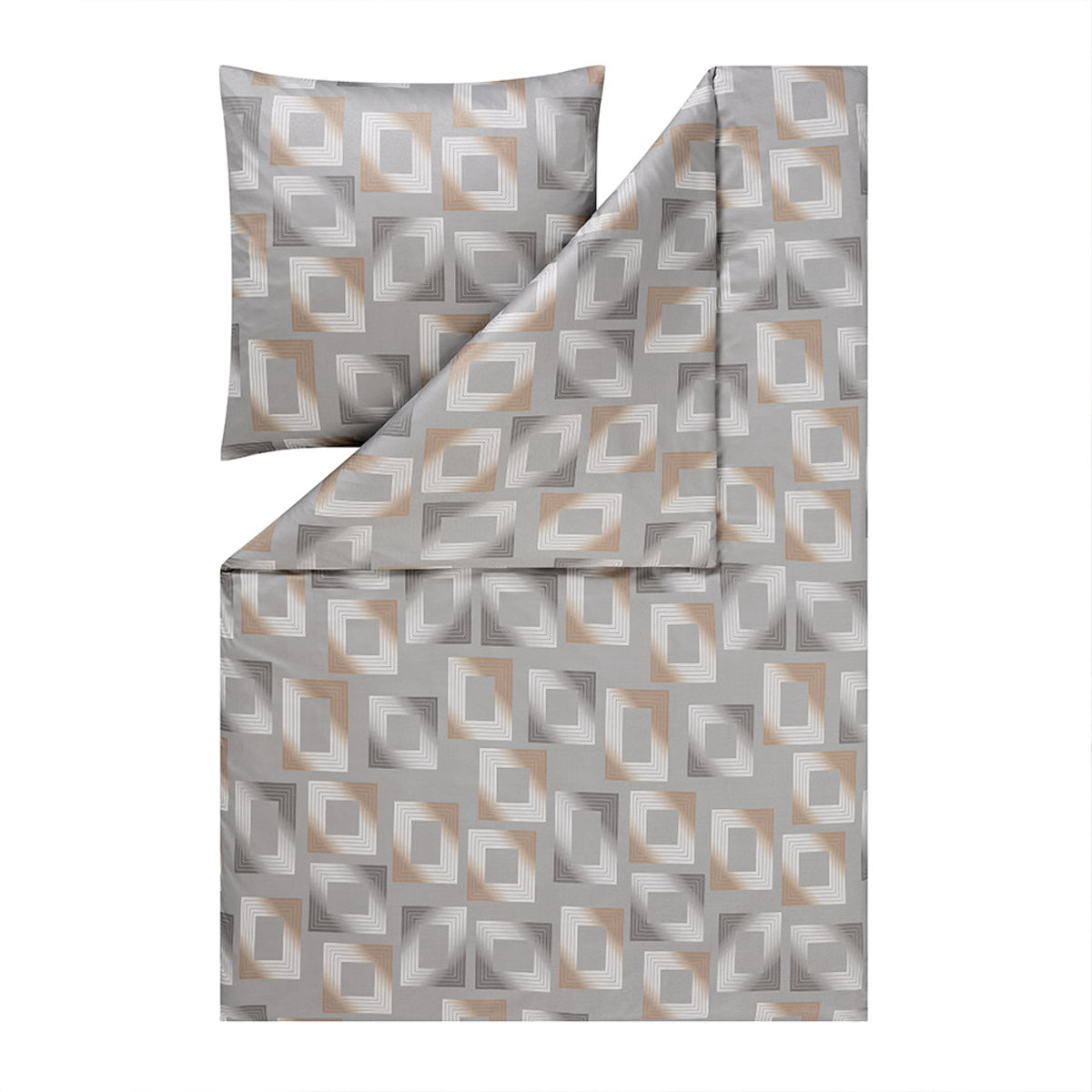 Estella Interlock Jersey Bettwäsche Heiko 6542-810 grau 155x220