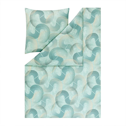 Estella Interlock Jersey Bettwäsche Tobias 6543-520 mint 135x200