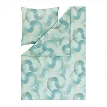 Estella Interlock Jersey Bettwäsche Tobias 6543-520 mint 135x200
