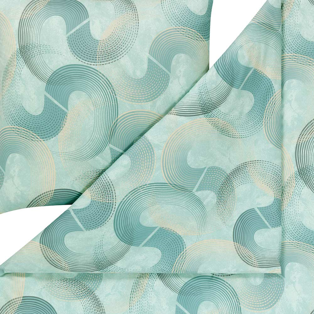 Estella Interlock Jersey Bettwäsche Tobias 6543-520 mint 135x200