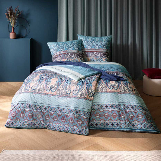 Estella Interlock Jersey Bettwäsche Carmen 6548-630 bleu 135x200