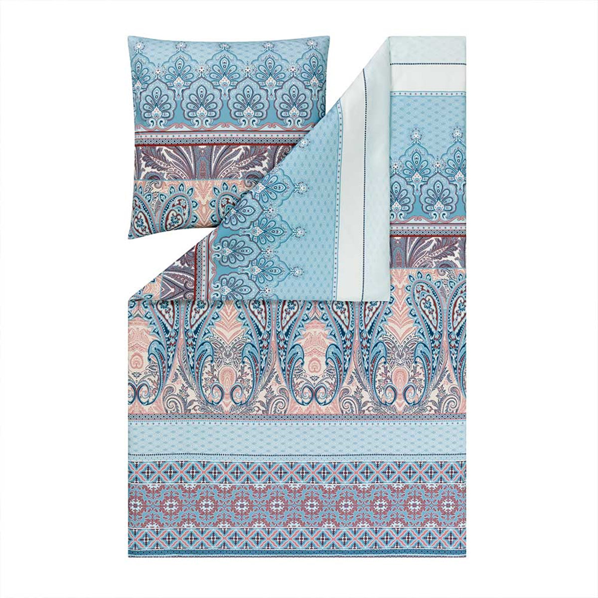 Estella Interlock Jersey Bettwäsche Carmen 6548-630 bleu 135x200