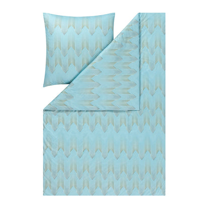 Estella Interlock Jersey Bettwäsche Cielo 6613-640 azur grau 135x200