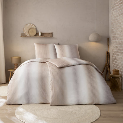Estella Interlock Jersey Bettwäsche Caspian 6614-205 Streifen 135x200