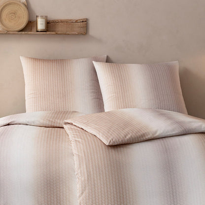 Estella Interlock Jersey Bettwäsche Caspian 6614-205 Streifen 135x200