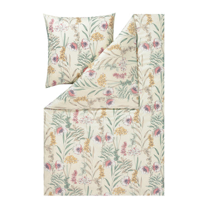 Estella Interlock Jersey Bettwäsche Lyra 6617-230 Blumen Natur 135x200