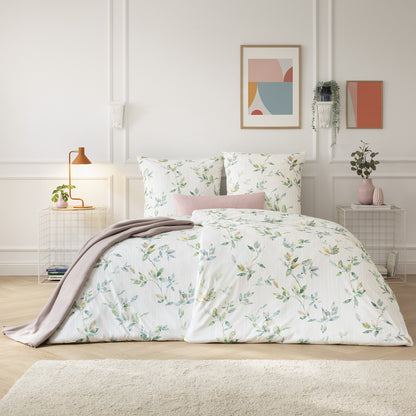 Estella Interlock Jersey Bettwäsche Thalia 6621-530 Blätter 135x200