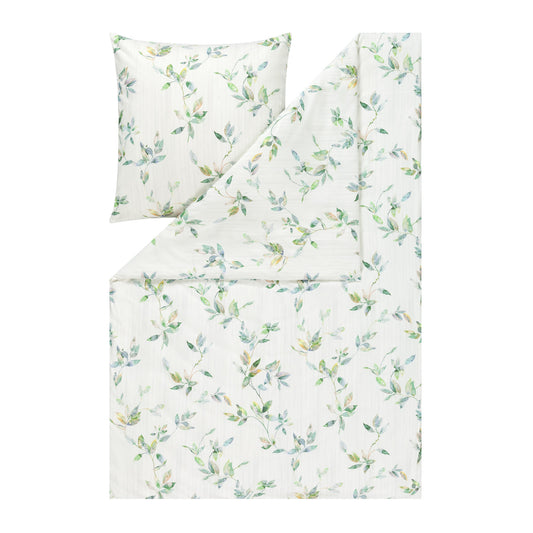 Estella Interlock Jersey Bettwäsche Thalia 6621-530 Blätter 135x200