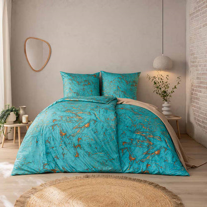 Estella Interlock Jersey Bettwäsche Raphael 6630-640 azur 135x200