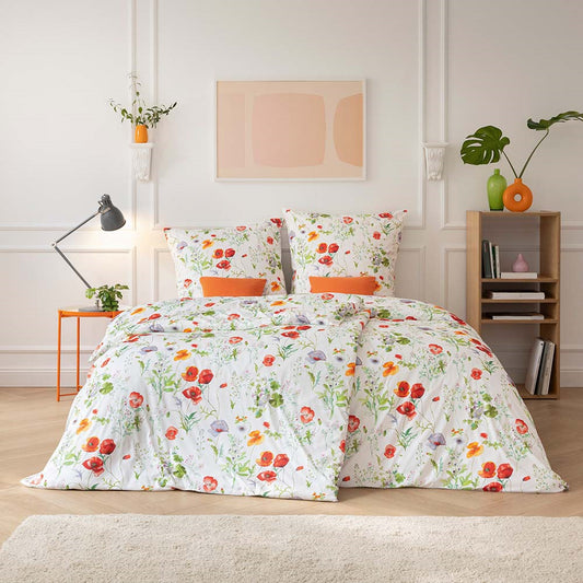 Estella Interlock Jersey Bettwäsche Mirella 6645-985 Blumen 135x200
