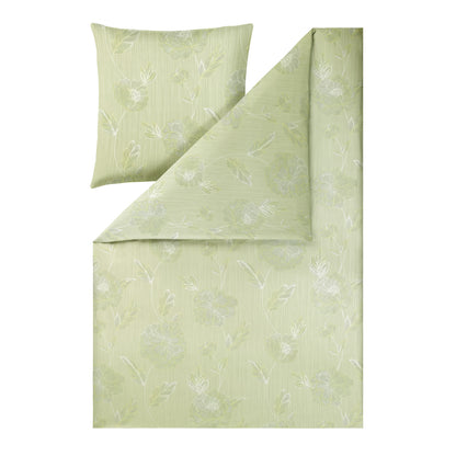 Estella Interlock Jersey Bettwäsche Edessa 6759-565 verde grün 135x200