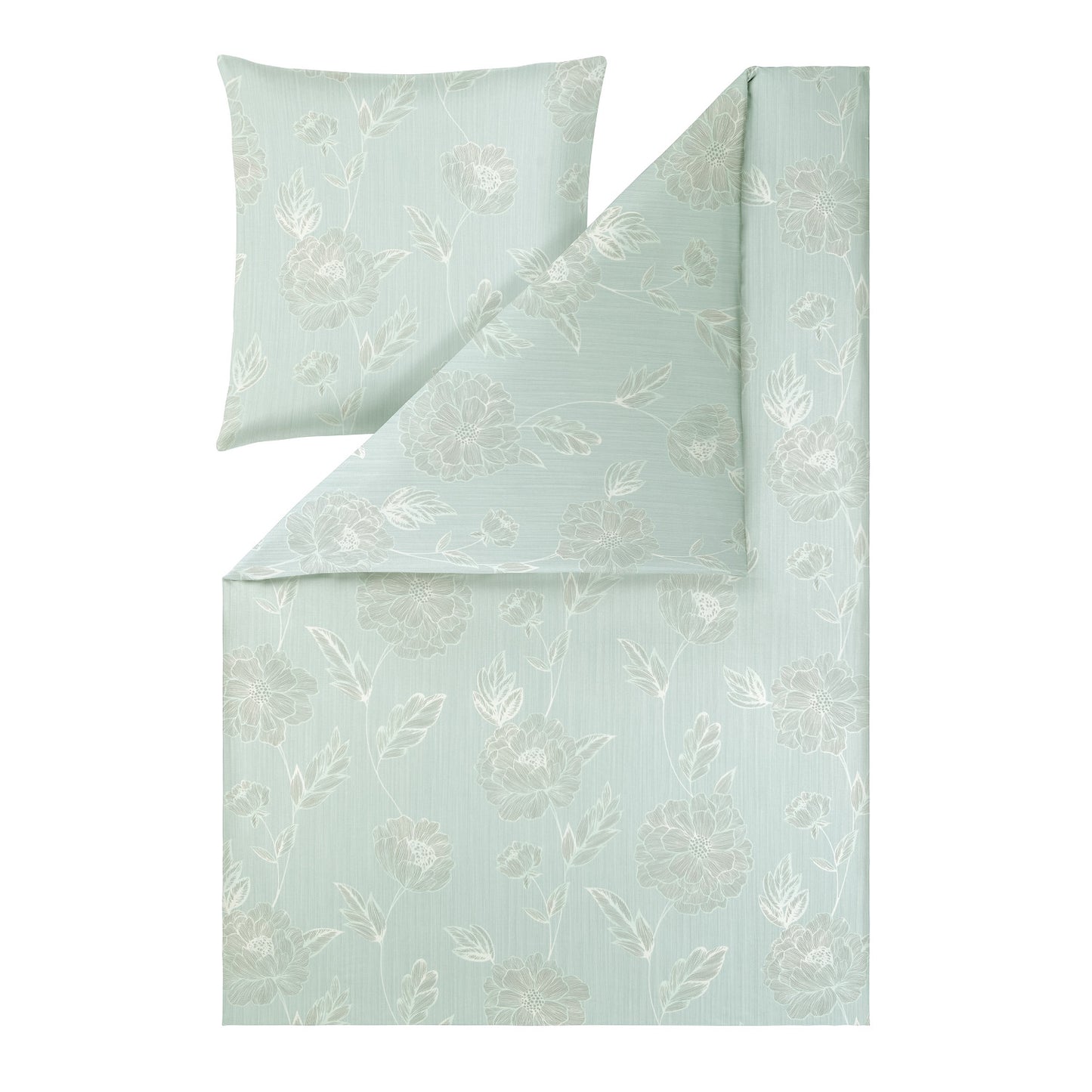Estella Interlock Jersey Bettwäsche Edessa 6759-614 eisblau 135x200