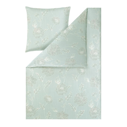 Estella Interlock Jersey Bettwäsche Edessa 6759-614 eisblau 135x200