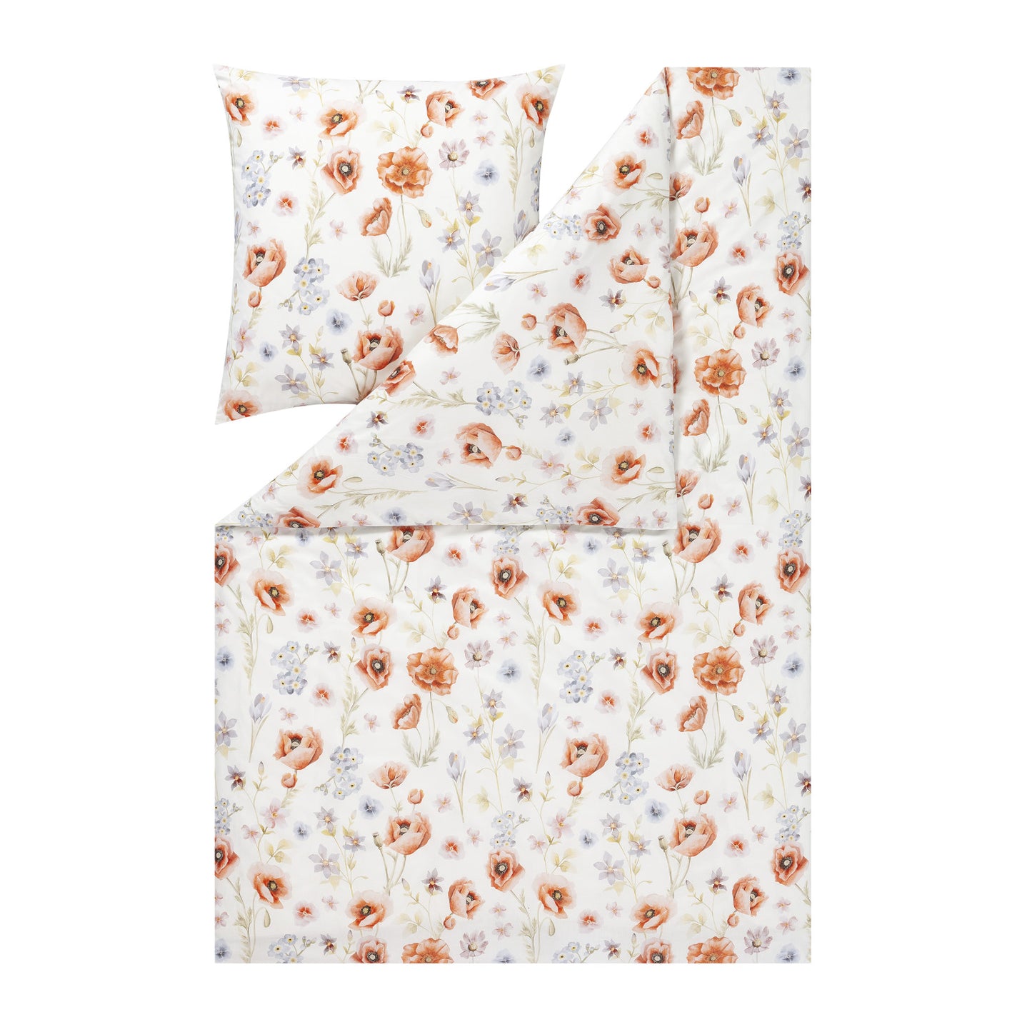 Estella Interlock Jersey Bettwäsche Elysia 6884-945 mohn Blume 135x200