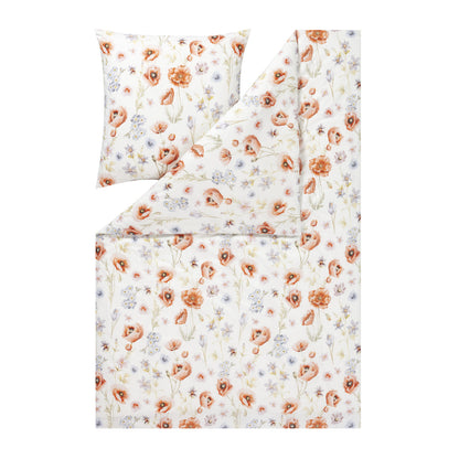 Estella Interlock Jersey Bettwäsche Elysia 6884-945 mohn Blume 135x200