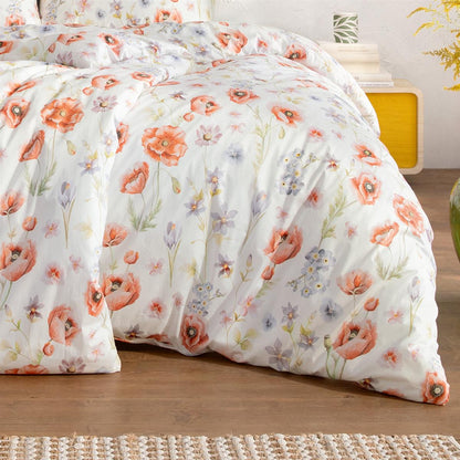 Estella Interlock Jersey Bettwäsche Elysia 6884-945 mohn Blume 135x200