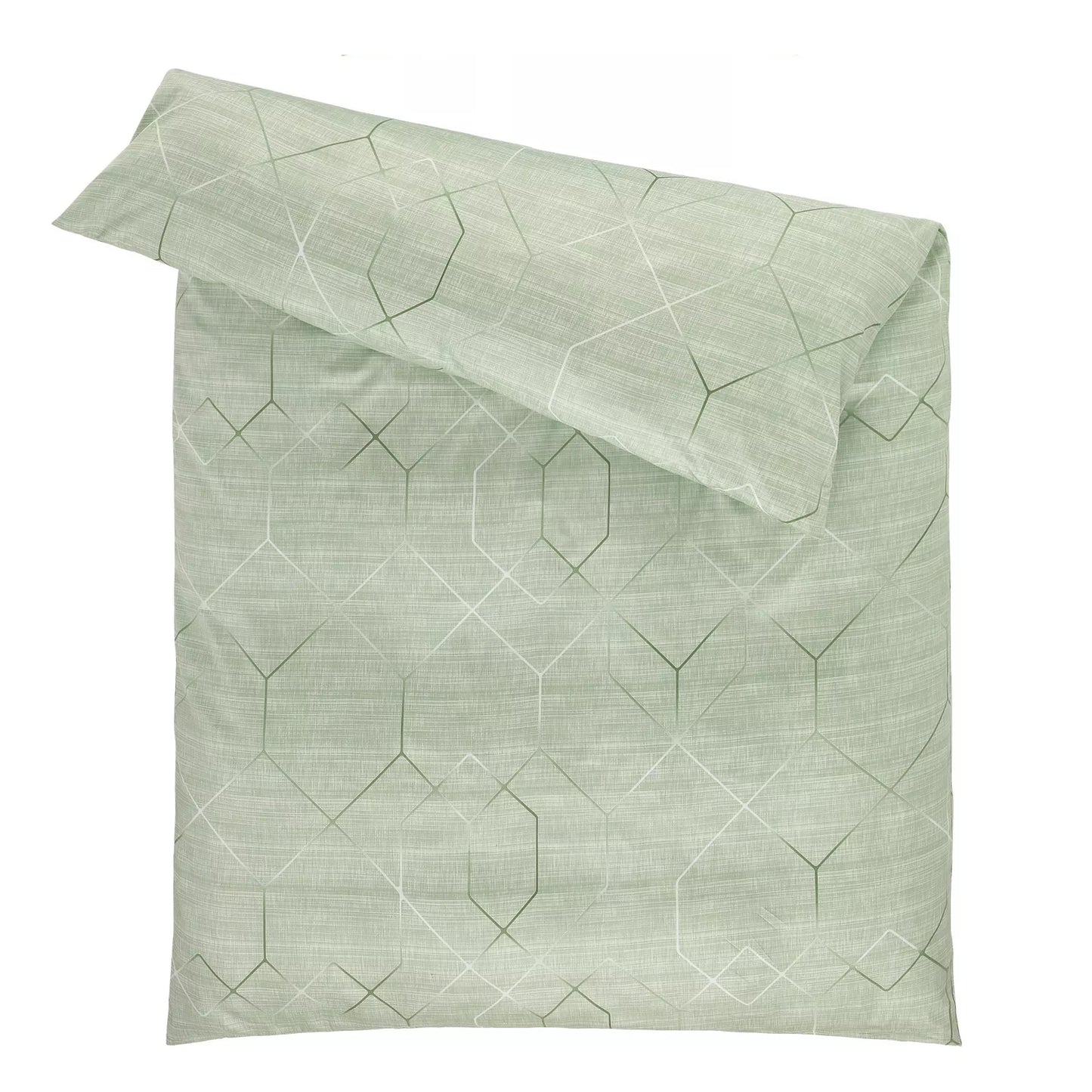 Estella Interlock Jersey Bettwäsche Titus 6886-530 grün Rauten 135x200