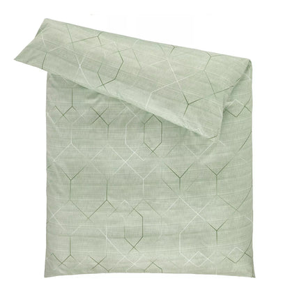 Estella Interlock Jersey Bettwäsche Titus 6886-530 grün Rauten 135x200