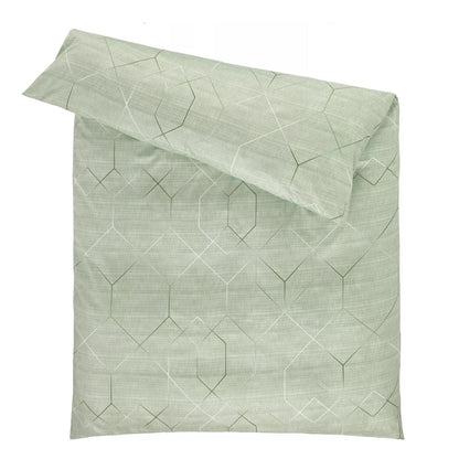 Estella Interlock Jersey Bettwäsche Titus 6886-530 grün Rauten 135x200