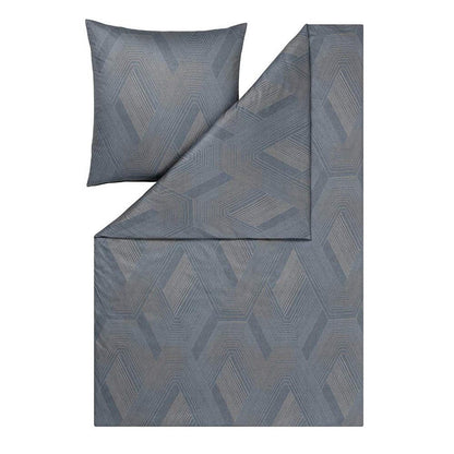 Estella Interlock Jersey Bettwäsche Quinn 6895-840 Graphit 135x200