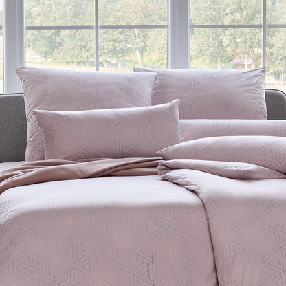 Estella Interlock Jersey Bettwäsche Pippa 6898-70 Rosenholz 135x200