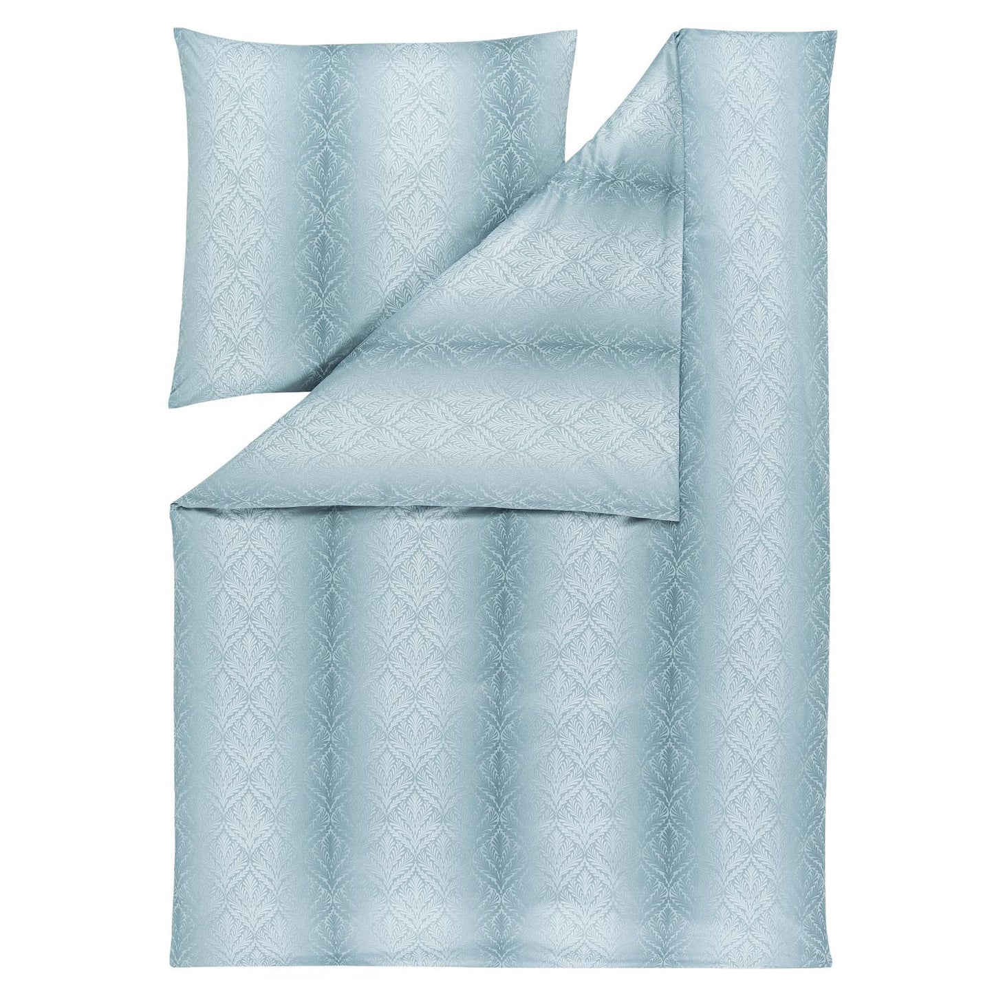 Estella Interlock Jersey Bettwäsche Juri 6928-585 Blatt Blau 135x200